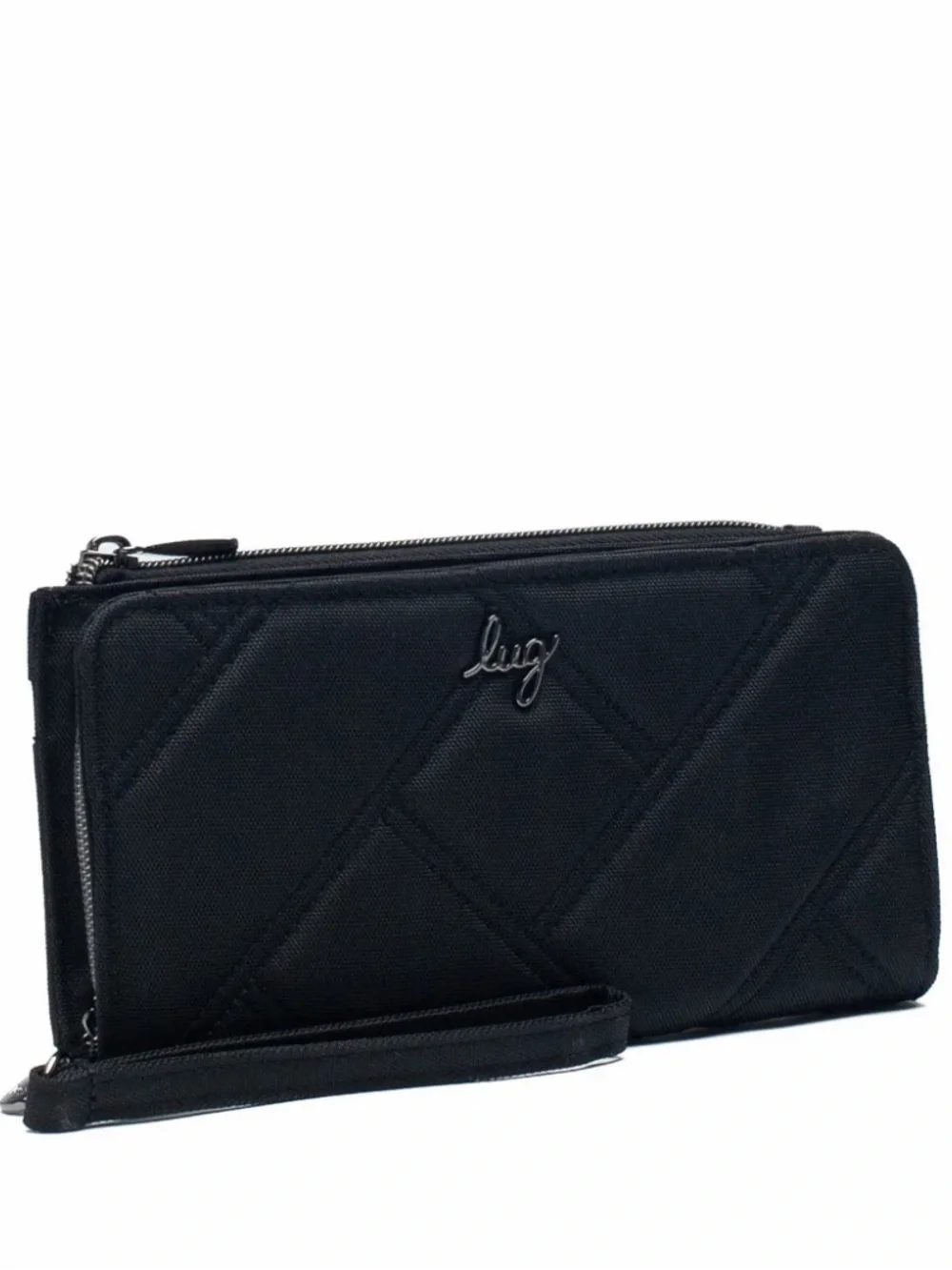 NWT Lug Arabesque Ultra-Zip RFID Wallet in Black